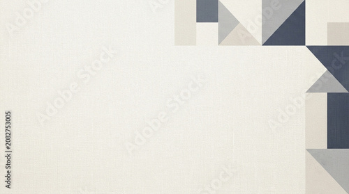 Minimal Korean Geometric Border Background Inspired by Traditional Patterns