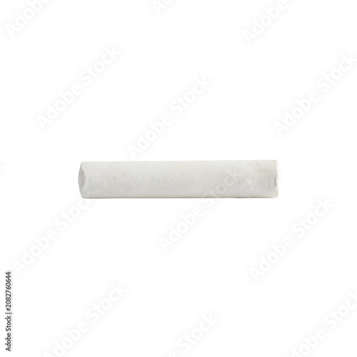 Single piece of white blackboard chalk