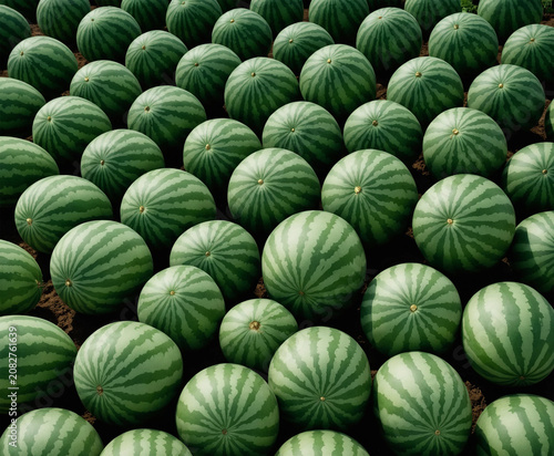 Watermelon orchard, looks delicious.
