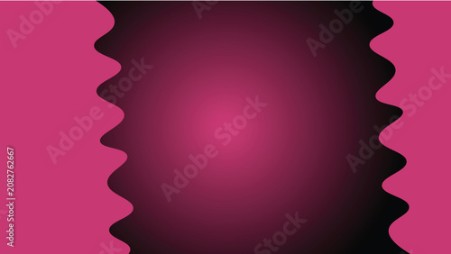 Foto Title (Exactly 116 characters): Abstract geometric background with pink wavy bor