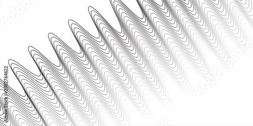 Water waves. Set of wavy zigzag lines. Wave thin line background. Vector zigzag and wavy  horizontal underline. Vector illustration