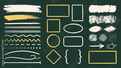Tableau sur toile Chalkboard Frames