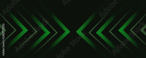 Green and dull green arrows pointing to the right emphasis on a topic presentation background
