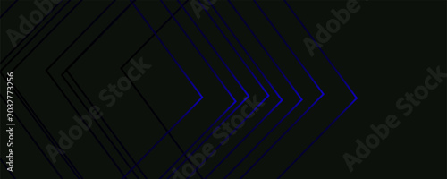 Glowing blue arrows pointing dark blue gradient background