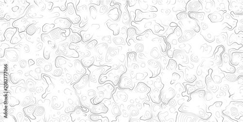 Photos Topographic map design with wavy lines and contours on white background