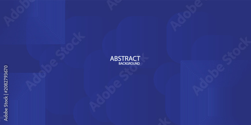 Принти на полотні Abstract blue background with glowing geometric lines
