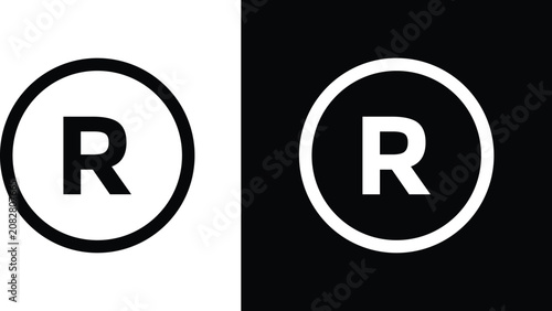Quadro su tela Registered trademark symbol
