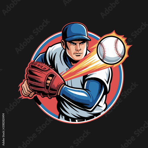 Baseball player in blue uniform catching.