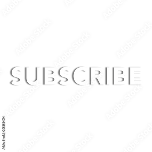 Glossy Subscribe Button Design