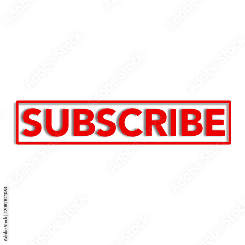 Red Subscribe Button Icon