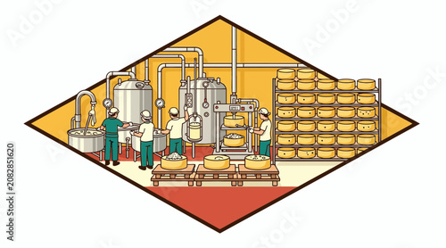 cheese production factory