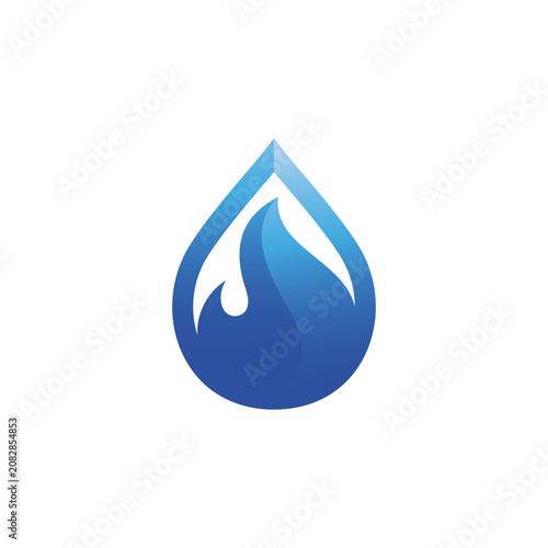 Waterdrop Logo Design Icon Vector Template