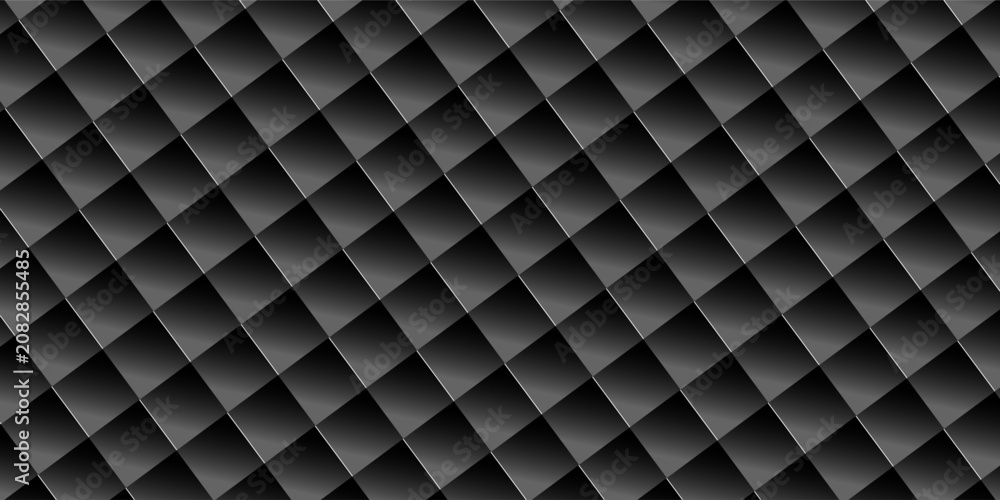 Naklejka premium Luxury upholstered backdrop. Stitched layered background pattern. Leather textured sofa background. vector
