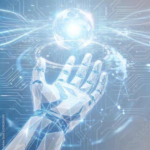 AI Technology Concept Hand Wallpaper
