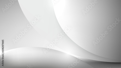 abstract grey background smooth sweeping silver curves and elegant white gradients with bright light highlights, modern digital wallpaper and studio backdrop designs