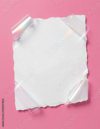 Torn White Paper Featuring Be Original On Pink Background	
