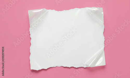 Torn White Paper Featuring Be Original On Pink Background	