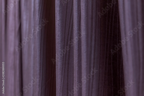 Tecture of the curtain in the bedroom