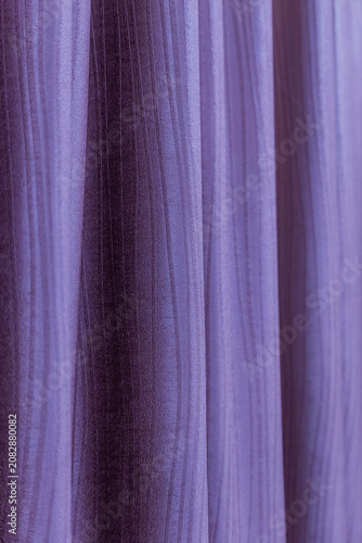 Tecture of the curtain in the bedroom