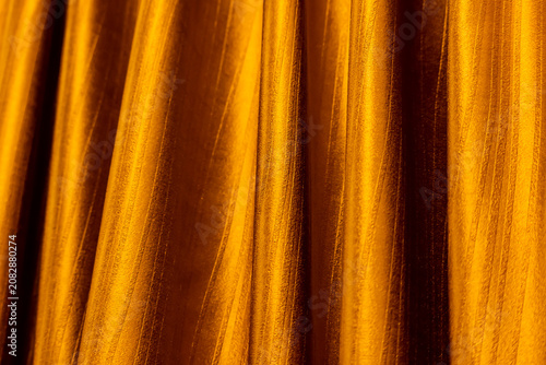 Tecture of the curtain in the bedroom