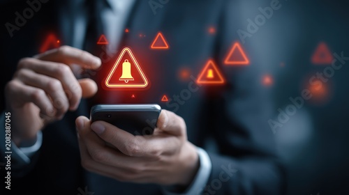 Alert notification on smart phone
