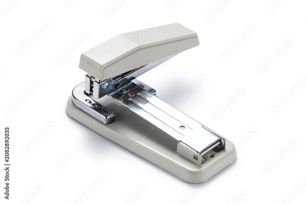 Foto Metal stapler isolatd on white background