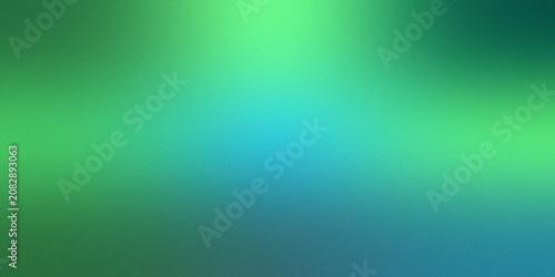 Vibrant green and blue gradient background with a subtle grain texture creates a smooth, abstract backdrop