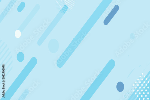 abstract blue geometric shapes on light blue background