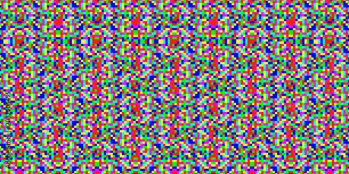 фотографія Colorful abstract autostereogram background pattern (Magic Eye) with repeating vibrant pixels for 3D optical illusion effect