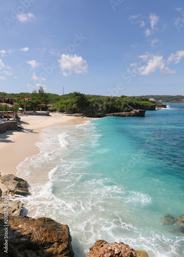 Dream Beach - Nusa Lembongan Indonesia. Beautiful island getaway a short ferry ride from main island of bali.