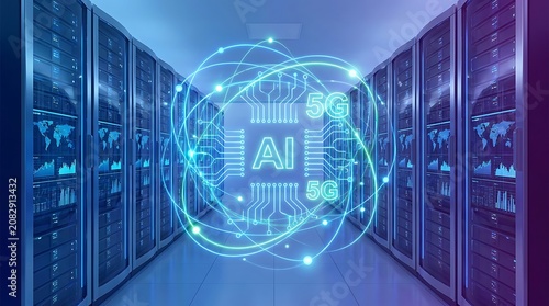 Ai and 5g technology in data center
