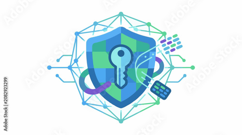 Digital shield with key network nodes and abstract data elements