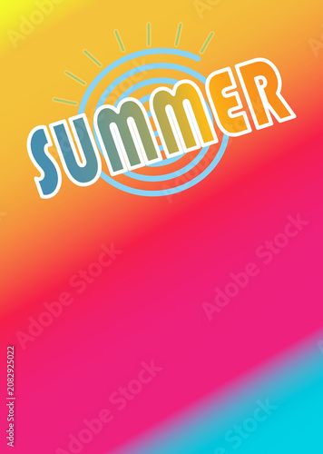 summer holiday poster