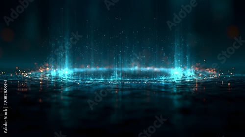 Future artificial intelligence innovation concept, holographic technology interface, digital transformation, advanced AI system, clean futuristic composition, copy space