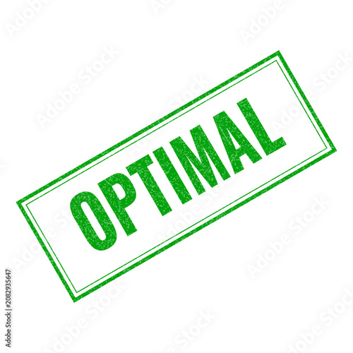 Принти на полотні Green optimal stamp icon