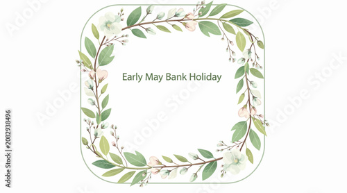 early may bank holiday floral wreath