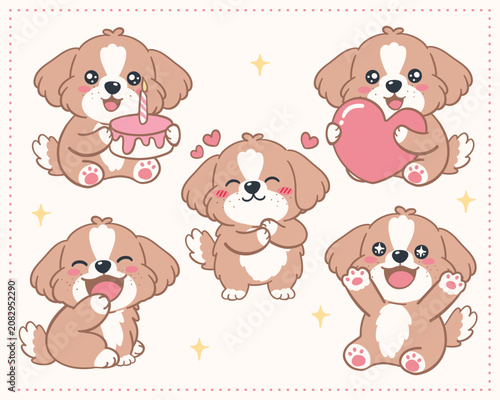 Dog Clipart Cute Puppy Pose