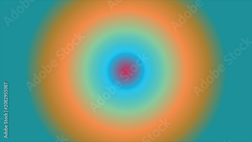 фотографія A captivating radial gradient design featuring vibrant teal and warm orange tone