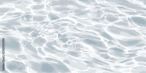 Tableau sur toile Clear water surface ripples and caustics background with background caustics tra