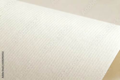 Close-up of White Textured Paper Surface