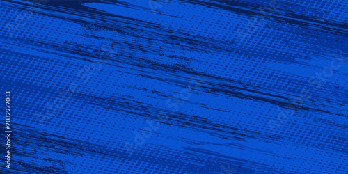 blue color pattern gradient grunge texture background. Dots pop art comics sport style vector illustration Abstract background dark blue with modern corporate concept