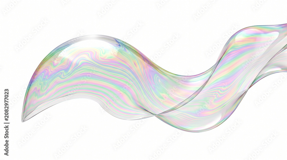 Naklejka premium Luxury premium soap bubble film interference abstract texture background for branding and product photography