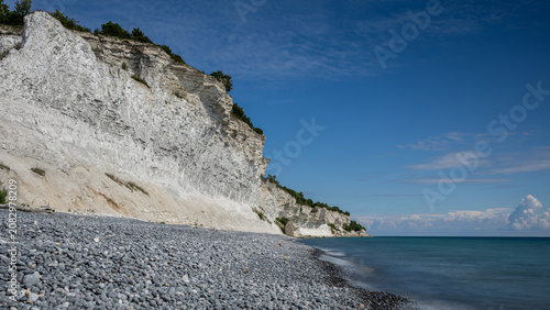 Denmark Møns Klint is a 6 km stretch of limestone and chalk cliffs along the eastern coast of the Danish island of Møn in the Baltic Sea