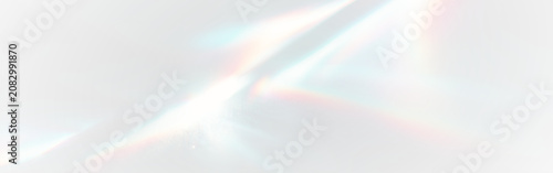 Rainbow Light Glass Overlay PNG with Crystal Sparkle, Lens Flare and Spectrum Reflection