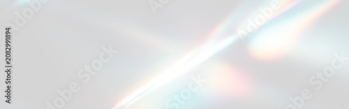 Rainbow Light Glass Overlay PNG with Crystal Sparkle, Lens Flare and Spectrum Reflection