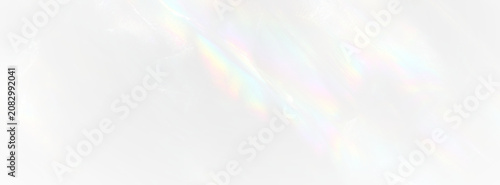 Crystal Glass Refraction Overlay PNG with Rainbow Rays, Glitter and Bright Background