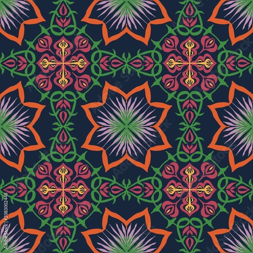 seamless floral pattern elements designed for background, wallpaper, decorating, wrapping, clothing, textiles, tiles, carpet, embroidery designs.