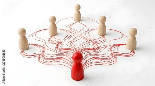 Fluid communication network linking central manager to employees