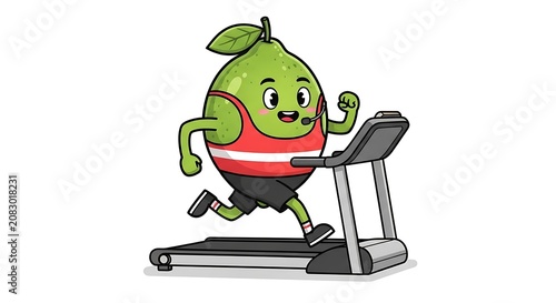 Cartoon green alien riding a skateboard happily.