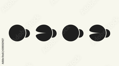 Bild auf Leinwand Pacman Game Abstract Pattern